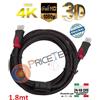 4K Ultra HD CAVO FullHD 1080p HDMI 1.4 TV VIDEO BLURAY 3D HDMI to HDMI PS4 Xbox360 1.8MT