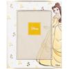 VALENTI & CO. - Disney Princess Belle - Cornice legno 13x18 cm - Portafoto da tavolo con dettagli in argento - Idea Regalo Nascita bimba o Regalo Battesimo - Cornice foto per cameretta bambina