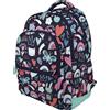 Grafoplás - Zaino scuola ergonomico, 33x46x22,5cm, schienale e manici imbottiti, 3 scomparti, zona speciale portatile, adattabile al carrello, modello Rubber, design Princess, collezione Bits&Bobs