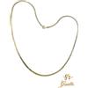Collana in ORO GIALLO 45CM Modello SNAKE PIATTINA ORO 18 KT 750% List. 695€