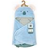 Doudou et Compagnie - Nido d'angelo accogliente YOCA LE KOALA - Materiale peluche blu e stampato - Per seggiolino auto, cosi, passeggino - Bambino 0-6 mesi - 69 cm - Regalo di nascita - DC4037