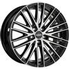 Oxigin 19 oxspoke 8,50 x 18 Offset 40 Bolt Pattern 5,00 x 112.00 Centro foro 66.60 oxneunzehn8518h140bfphd, Nero Full Polish