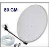 Sedea Parabola Kit Satellitare Antenna da 80 cm Con Convertitore LNB Universale e Cavo