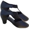 TuttoDanza Scarpe da Ballo donna T-BAR 💢 Vera Pelle 💃 Danza Liscio Studio Broadway