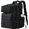 Zaino Militare 50 Litri Nero Zaino Uomo Tattico Da Viaggio 3 Giorni Trekking Bac