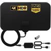 Digital HDTV ANTENNA TV INTERNA AMPLIFICATA ANTENNA PER DTT DVB-T/DVB-T2 PER TV DIGITALE 4K