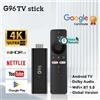 Stick TV 4K Android 13.0 con telecomando vocale BT Fire 2GB RAM 8GB ROM