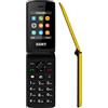 SAIET LiKE ST-MC20 cellulare 4Band Radio foto FLIP ATTIVO torcia bluetooth GIALL