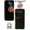 COVER BATTERIA + BIADESIVO per SAMSUNG GALAXY S7 SM-G930 VETRO POSTERIORE BACK