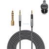 Earmax Nylon Cable For Pioneer HDJ-X5/X7/S7/CUE1 DJ Headphone 6.35mm Adapter 2m/6.5ft
