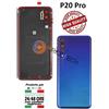 VETRO BACK COVER SCOCCA POSTERIORE PER HUAWEI P20 PRO TWILIGHT