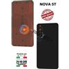 COPRIBATTERIA BACK COVER VETRO POSTERIORE NERO HUAWEI NOVA 5T YAL-L61