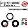 Vetrini Fotocamera per iPhone 11 Pro Max - nero