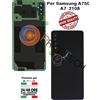 BACK COVER POSTERIORE NERO PER SAMSUNG GALAXY DUOS A7 2018 SM-A750FN/DS