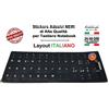 ADESIVI LETTERE TASTIERA ITALIANA-ITA KEYBOARD STICKER NOTEBOOK RICONDIZIONATI
