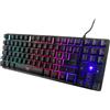 Trust GXT833 THADO TKL USB, Cablato Tastiera da gioco Tedesco, QWERTZ Nero, RGB