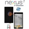 Google Nexus DISPLAY LCD TOUSCH SCREEN PER ASUS GOOGLE NEXUS 7 2° GENERAZONE NERO K008