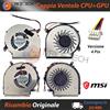 MSI Coppia Ventole Fan CPU+GPU MSI GE62VR GE72VR GP62M MS-16J9 MS-1799 (Vers. 4 PIN)