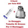 Campana frizione per decespugliatori 9 denti asta ø28mm + Grasso
