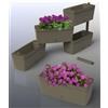 BAMA Kit 5 Fioriere componibili Bama Brick irrigazione semplificata acqua antizanzare