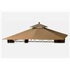 Telo Top Copertura Di Ricambio Per Gazebo Eden 3X3,Beige Scuro Tetto Tettuccio
