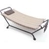 TOP SHOP OFFERTA AMACA LETTINO PRENDISOLE BALI BEIGE CON CUSCINO POGGIA TESTA E SACCA 423