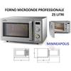 MINNEAPOLIS FORNO MICROONDE MINNEAPOLIS WP1000 PROFESSIONALE 25 LT BAR HORECA ZAF1880 2026