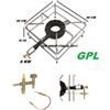 INOX FORNELLONE GAS GPL IN GHISA 6 Kw CON TELAIO 30x30 IN ACCIAIO INOX PROF 3 2024