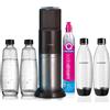 Does not apply Duo Megapack, Gasatore D'Acqua per Trasformare L'Acqua in Acqua Frizzante, Nero,
