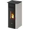 FreePoint STUFA A PELLET ERMETICA FREEPOINT "AMARANTO" BIANCO 8,5 KW
