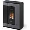 FreePoint STUFA A PELLET SLIM CANALIZZATA ERMETICA FREEPOINT "ARCO 9" TITANIUM 8,5 KW C...