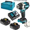 MAKITA DTW700RTJ avvitatore impulsi 18v brushless 2 batterie 5ah 1/2" 1000Nm ...