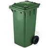 ICS BIDONE PATTUMIERA CONTENITORE QUADRO CON RUOTE VERDE 240 LITRI GIARDINO 6 2023