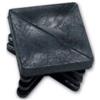 Pz20 Tappo Alettato Puntale 30x30 NERO Per Tubo,Tubolare, Gommino Interno