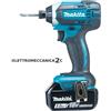 MAKITA DTD153RTJ1 avvitatore impulsi 18v 1x5ah brushless 1/4" 170Nm makpac dt...