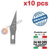 SET 10 LAME BISTURI TAGLIERINO CUTTER DI PRECISIONE COLTELLO INTAGLIO LEGNO