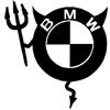 ADESIVO STICKER BMW DEVIL CORNA CODA F30 E46 M3 E90 Tuning Auto MOTO Sport Logo