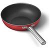 SMEG PADELLA CM 30 ROSSO WOK ALLUM. ANTIADERENTE COOKWARE INDUZIONE 3 2023
