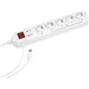 Gembird 201010013 Multipresa master / slave 5 scomparti Bianco Schuko 1 pz.