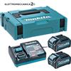 MAKITA 191J97-1 kit energy 40v XGT 2 batterie bl4040 4ah caricabatteria dc40r...