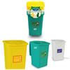 DUPLAST SET 3 PZ PATTUMIERA RACCOLTA DIFFERENZIATA 50LT ECOTRE BIDONE SPAZZATURA SECCHI