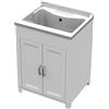 Mongardi Mobile lavatoio resina Mongardi lavapanni completo sifone tavoletta cm 60x50x84h