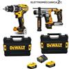 DEWALT DCK226P2T kit 18v avvitatore a percussione dcd796p2 tassellatore dch172nt