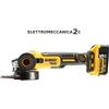 DEWALT DCG405P2-QW smerigliatrice 18v 2 batterie 5ah brushless 125mm 9000giri...