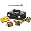 DEWALT DCG418T2-QW smerigliatrice 54v 2x6ah brushless 125mm filtro aria valig...