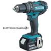MAKITA DHP482RTJ avvitatore percussione 18v 2x5ah 13mm valigetta makpac