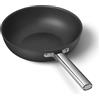 SMEG PADELLA CM 28 NERO WOK ALLUM. ANTIADERENTE COOKWARE INDUZIONE 3 2023