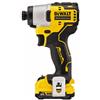 DEWALT DCF801D2-QW avvitatore impulsi 12v 2x2ah brushless 1/4" 163Nm