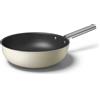 SMEG PADELLA CM 30 CREMA WOK ALLUM. ANTIADERENTE COOKWARE INDUZIONE 3 2023