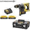 DEWALT DCH274H2T tassellatore 18v brushless 2x5ah powerstack 24mm 2mandrini v...